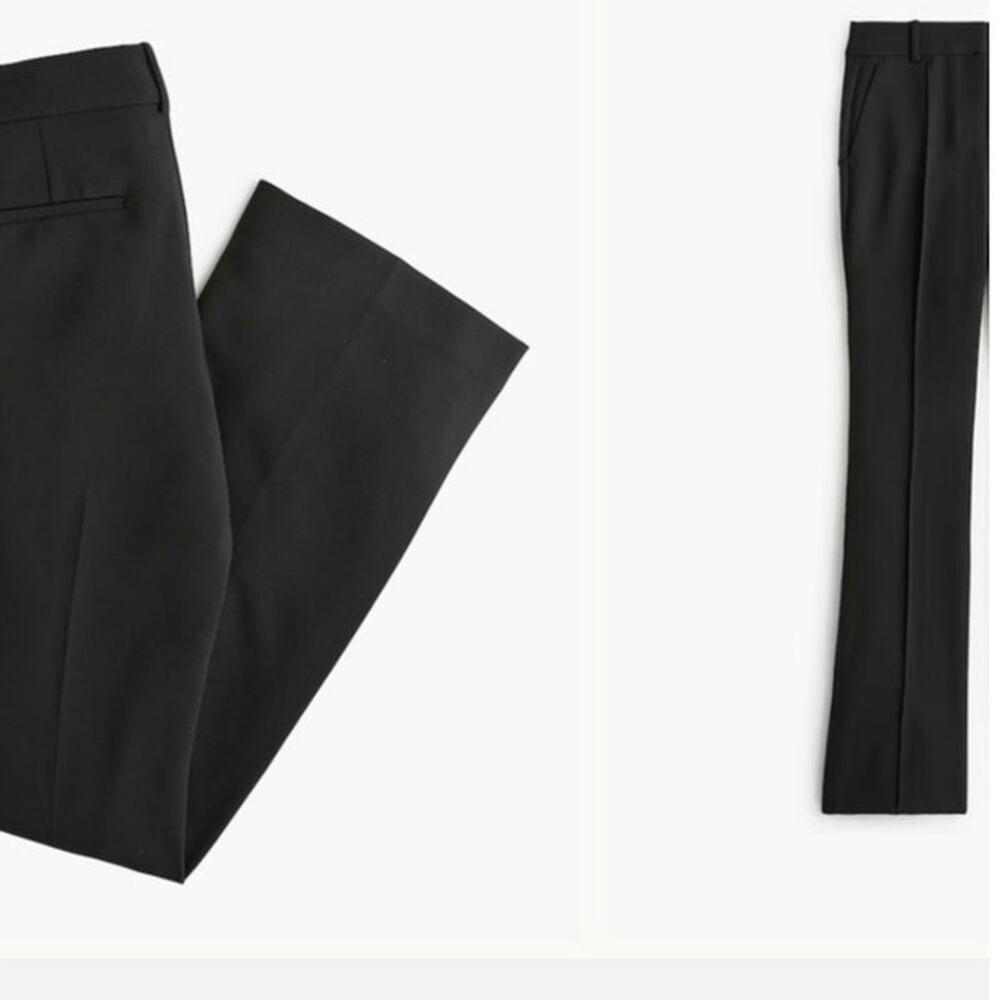 NWT J. Crew Refined Pintuck Pant Professional Classic Black 4 - Picture 4 of 12